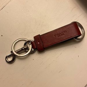 Coach Leather Keychain